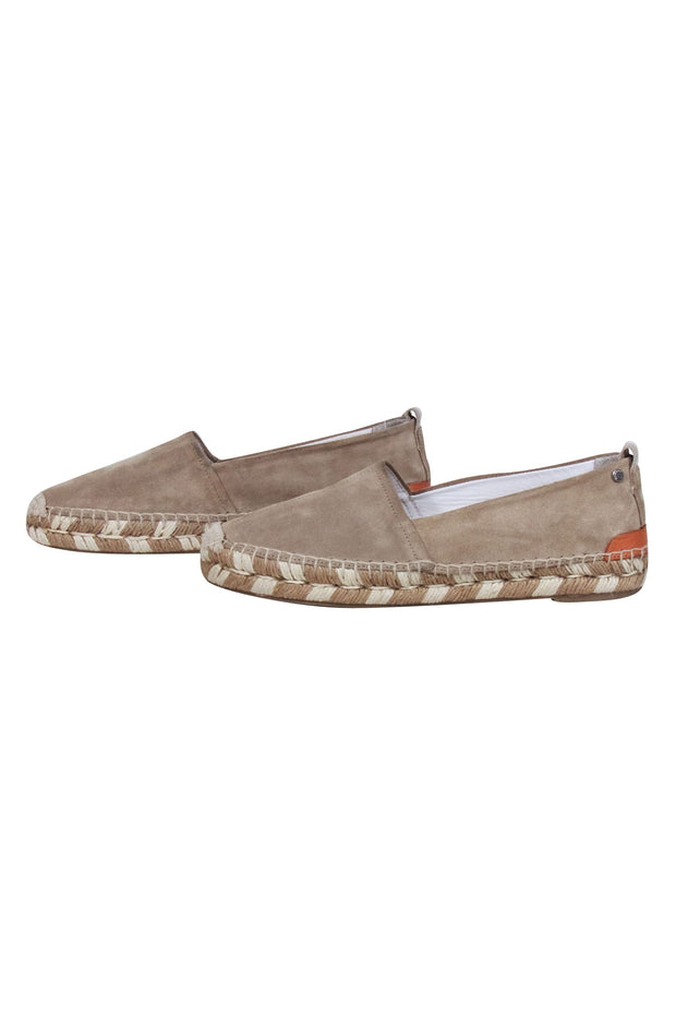 Current Boutique-Rag & Bone- Beige Suede Espadrille Woven Flats Sz 8.5