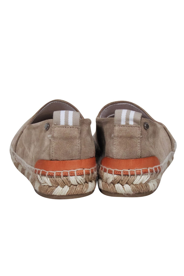 Current Boutique-Rag & Bone- Beige Suede Espadrille Woven Flats Sz 8.5