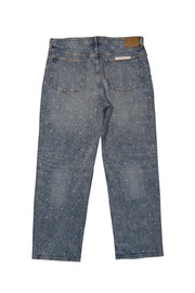 Rag & Bone - Medium Wash Jewel Embellished Straight Leg Jeans Sz 18 - Current Boutique