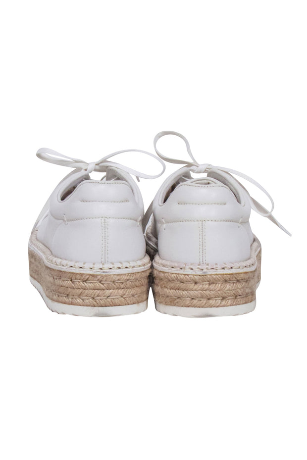Current Boutique-Rag & Bone - White Espadrille Lace Up Sneakers Sz 10