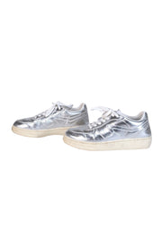 Current Boutique-Rag & Bone - Silver Metallic Lace Up Sneakers Sz 9