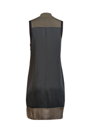 Rag & Bone - Black & Olive Mock Neck Sleeveless Dress Sz M - Current Boutique