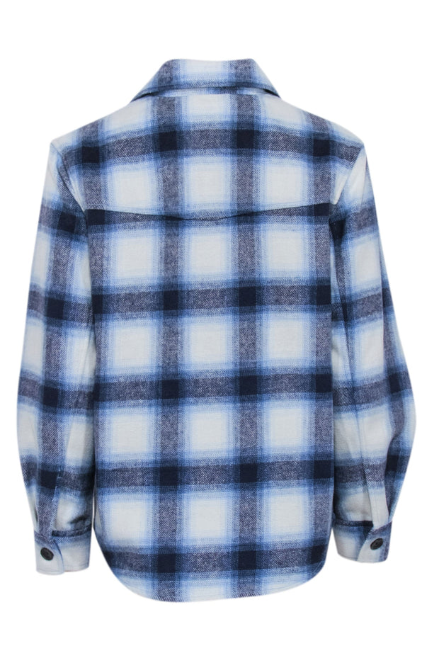 Current Boutique-Rails - Navy, Blue, & White Plaid Shirt Jacket Sz XS