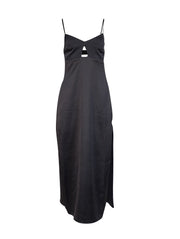 Current Boutique-Ramy Brook - Black Sleeveless Open Back "Hadlee" Dress Sz 6