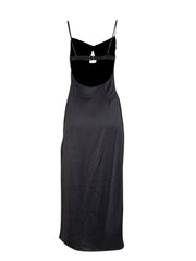 Current Boutique-Ramy Brook - Black Sleeveless Open Back "Hadlee" Dress Sz 6