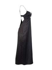 Current Boutique-Ramy Brook - Black Sleeveless Open Back "Hadlee" Dress Sz 6