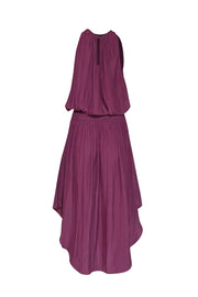 Ramy Brook - Purple Sleeveless Smocked Waist Dress Sz M - Current Boutique
