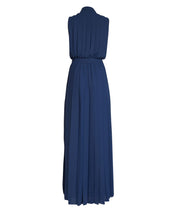 Current Boutique-Ramy Brook - Navy Pleated "Caroline" Maxi Dress Sz M
