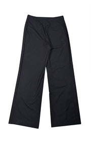Ramy Brook - Black Pin Stripe Dress Pants Sz 8 - Current Boutique