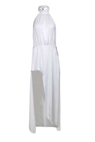 Current Boutique-Ramy Brook - Ivory High-Neck “Daphne” Dress Sz 10