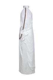 Current Boutique-Ramy Brook - Ivory High-Neck “Daphne” Dress Sz 10