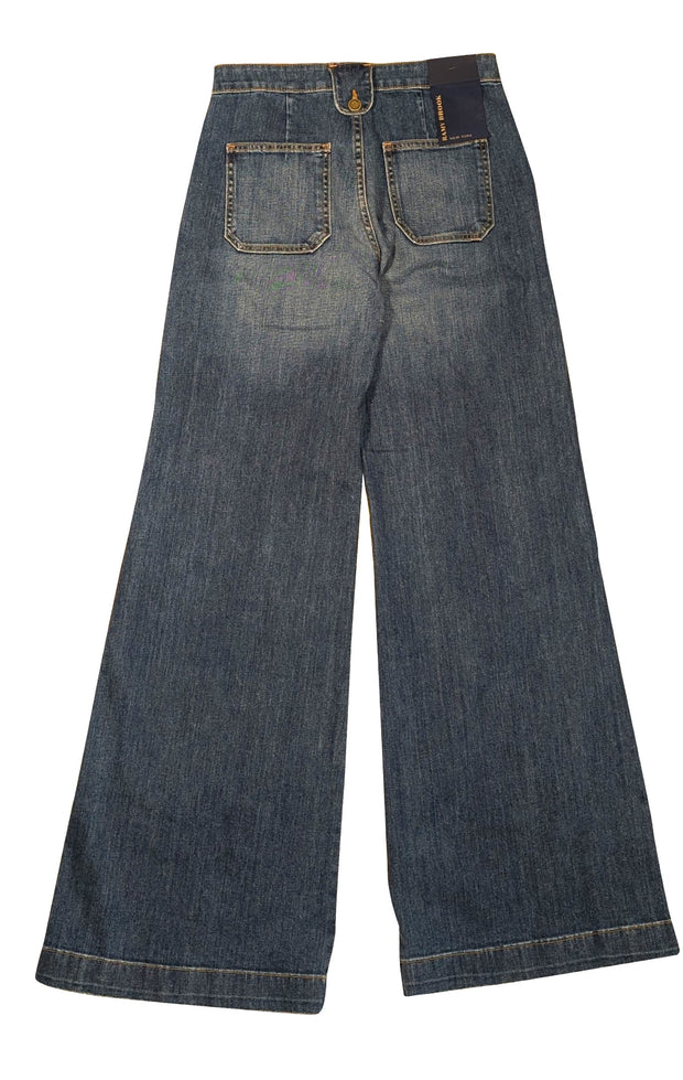 Ramy Brook - Medium Wash Wide Leg "Theodora" Jeans Sz 8 - Current Boutique
