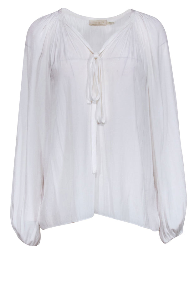 Current Boutique-Ramy Brook - White Peasant Top Sz XS