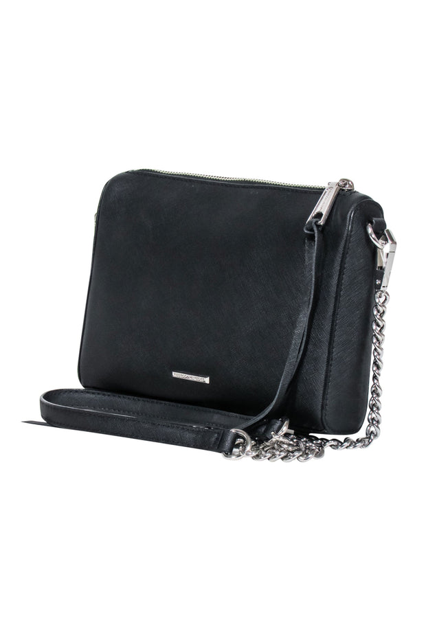 Current Boutique-Rebecca Minkoff - Black Saffiano Leather Cross Body