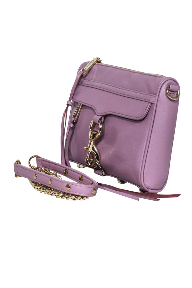 Current Boutique-Rebecca Minkoff - Lavender Leather Crossbody w/ Lobster Claw Clasp