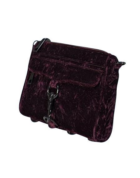Current Boutique-Rebecca Minkoff - Purple Crushed Velvet Crossbody Bag