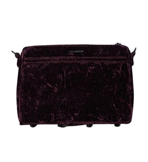 Current Boutique-Rebecca Minkoff - Purple Crushed Velvet Crossbody Bag