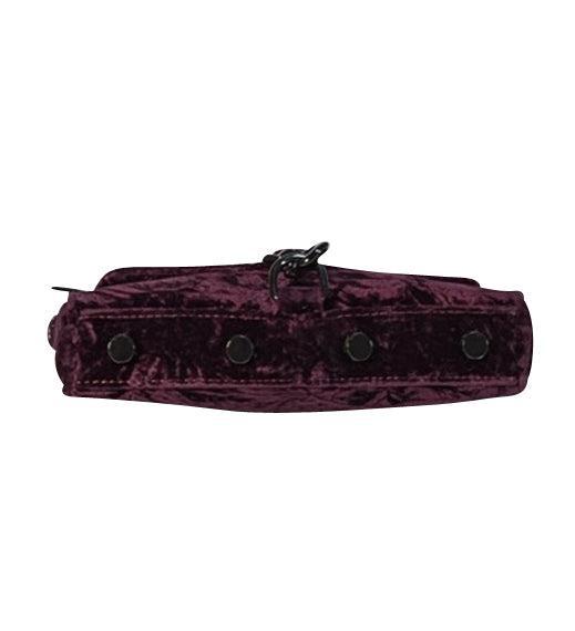 Current Boutique-Rebecca Minkoff - Purple Crushed Velvet Crossbody Bag