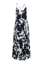 Current Boutique-Rebecca Minkoff - Black & White Splatter Print Sleeveless Maxi Dress Sz 8