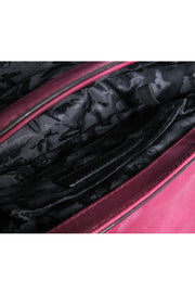 Current Boutique-Rebecca Minkoff - Burgundy "Astor" Leather Saddle Bag