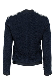 Current Boutique-Rebecca Taylor - Navy "Lana" Tweed Jacket Sz 4