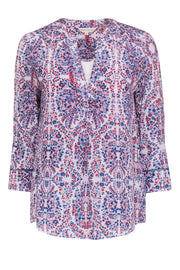 Current Boutique-Rebecca Taylor - Red, White, & Blue Print Shirt Sz 6