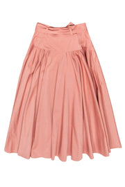 Current Boutique-Rebecca Taylor - Mauve Button Front Mid Maxi Skirt Sz 4