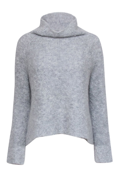 Current Boutique-Rebecca Taylor - Grey Mohair Blend Turtle Neck Sweatert Sz S