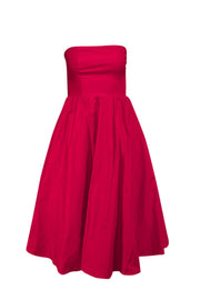 Current Boutique-Reformation - Red Strapless "Buttercup" Dress Sz 4