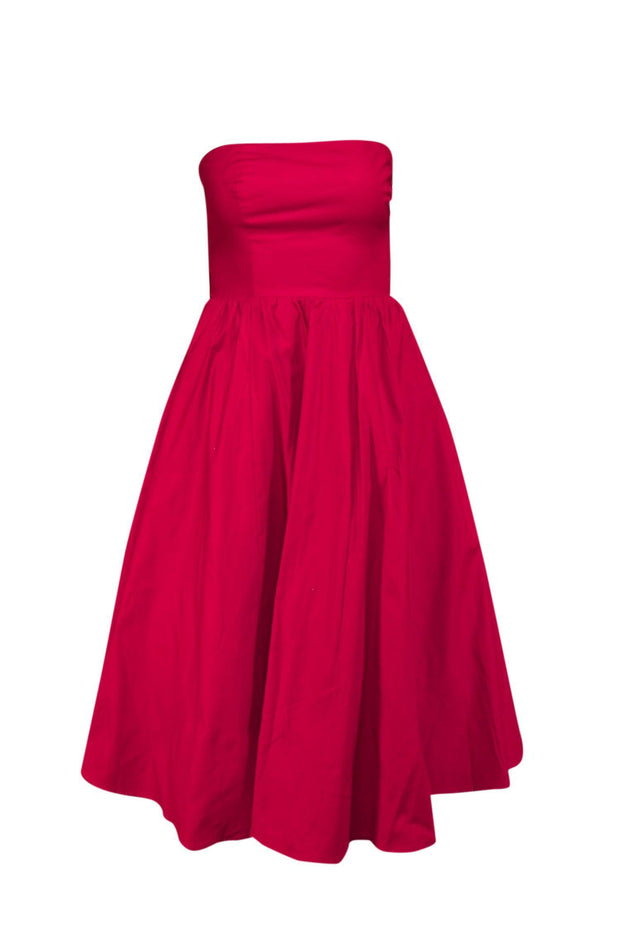 Current Boutique-Reformation - Red Strapless "Buttercup" Dress Sz 4