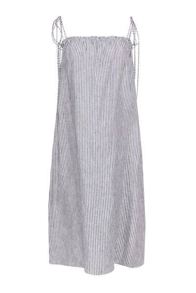 Current Boutique-Reformation - Cream & Black Linen "Janet" Dress Sz S