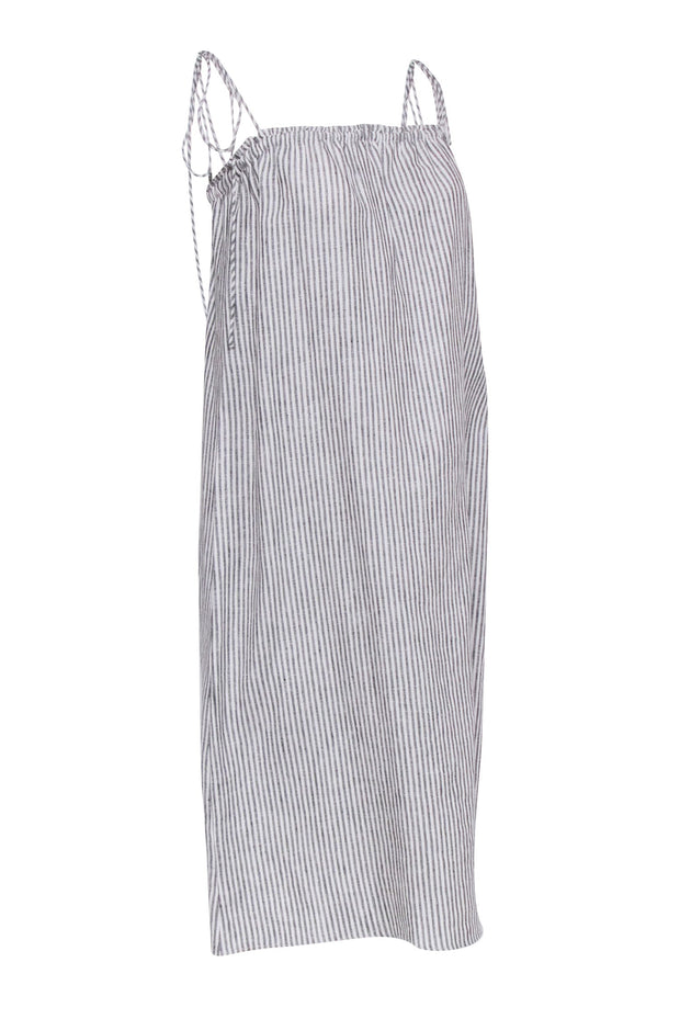 Current Boutique-Reformation - Cream & Black Linen "Janet" Dress Sz S