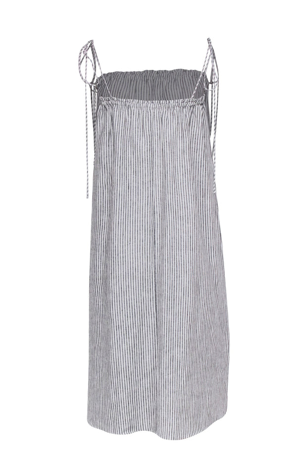 Current Boutique-Reformation - Cream & Black Linen "Janet" Dress Sz S