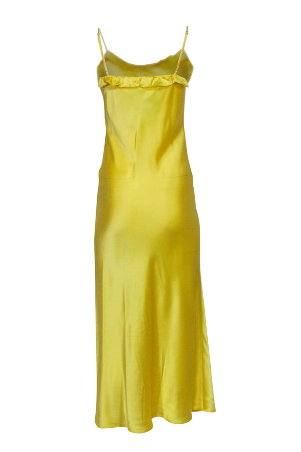 Current Boutique-Reformation - Yellow Silk “Aribella” Midi Dress Sz S