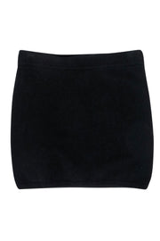 Current Boutique-Reformation - Black Cashmere Mini Skirt Sz M