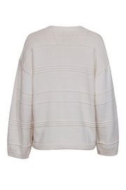 Current Boutique-Reformation - Cream Oversized V-neck Sweater Sz XS