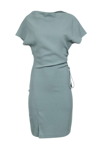Current Boutique-Reiss - Sage Green Drawstring Sheath Dress Sz 2