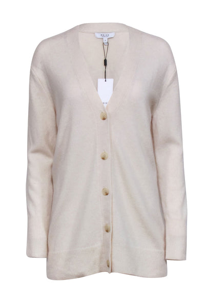 Current Boutique-Reiss - Cream Wool & Cashmere Blend Cardigan Sz S