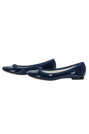 Current Boutique-Repetto - Navy Patent Leather "Cendrillon" Ballet Flats w/ Bow Sz 5.5