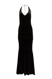 Current Boutique-Retrofete - Black Velvet Strappy Back Gown Sz M
