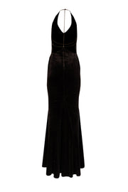 Current Boutique-Retrofete - Black Velvet Strappy Back Gown Sz M