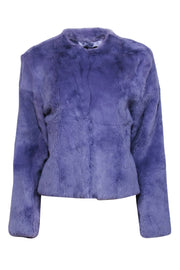 Current Boutique-Revue - Purple Rabbit Fur Jacket Sz 12