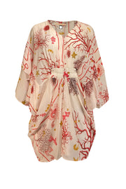 Roberto Cavalli - White Multi Nautical print Tunic Sz 14 - Current Boutique