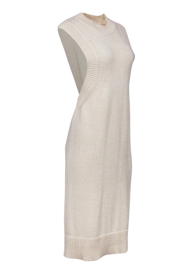 Current Boutique-Rodebjer - Cream Knit Sleeveless Dress Sz XS