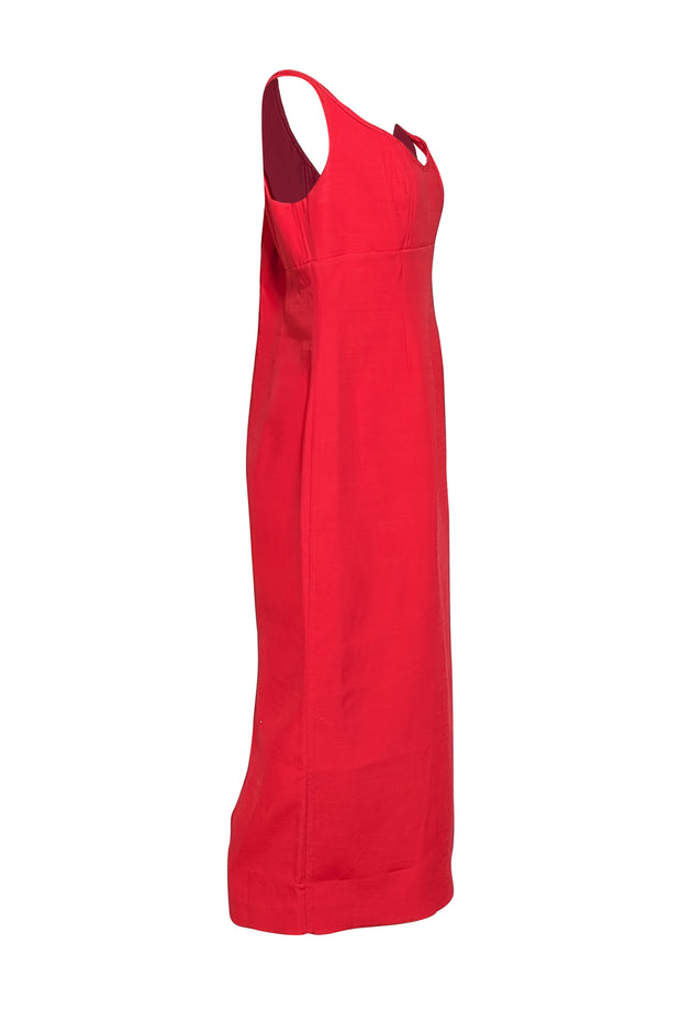 Roland Mouret - Red Sleeveless Midi Dress Sz 10 - Current Boutique