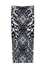 Current Boutique-Torn by Ronny Kobo - Black & White Print Knit Skirt Sz S