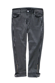 Current Boutique-RtA - Black & Silver Pin Stripe Pants Sz 10