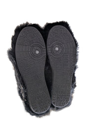 Current Boutique-Ruco Line - Black Rabbit Fur Short Boots Sz 8