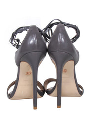 Current Boutique-Ruthie Davis - Grey Strappy Sandal Heels Sz 9