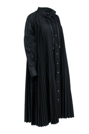 Current Boutique-Sacai - Black Pleated Maxi Dress w/ Detachable Hoodie Sz 2
